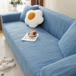 Kootud žakaarmustriline diivanikate, k&otilde;ik-hinnas universaalne kriimustusvastane padjakate diivanikangas 190-230cm