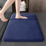 Imav m&auml;luvahust vaip libisemiskindel vannitoa tualeti vannimatt pehme du&scaron;&scaron;i dekoratiivne vaip 40cm x 60cm tumesinine v&auml;rv