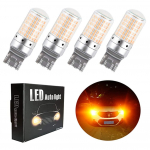 Aokyoung T20 LED suunatuli T20 LED, &Uuml;hekordne kollane, oranž, kiilukujuline osa, 7440 W21W, T20 Single 7440 W21W WY21W oranž