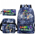 Dandy maailm tr&uuml;kitud mood laste pliiatsikott messenger kott kolmeosaline komplekt alg- ja keskkooli koolikott No Specifications