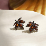 925 Sterling Silver S&uuml;gis Maple Leaf Retro Tsirkoon Temperament K&otilde;rvar&otilde;ngad Kerge Luksus Stiilis K&otilde;rvar&otilde;ngad Retro K&otilde;rvar&otilde;ngad INS Stiilis K&otilde;rvar&otilde;ngad