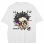 T&auml;navar&otilde;ivad Funny Graphic T-s&auml;rk Puuvillane T-s&auml;rk Unisex Topid Tees Suvine l&uuml;hikeste varrukatega T-s&auml;rk XL valge