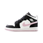 Air Jordan 1 Mid PS Valge Hele Arktiline Roosa Laste Tossud Must 640737-103 28