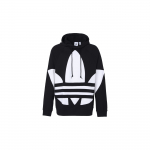 adidas Big Trifoil Pullover Kapuutsiga Must/Valge Meeste Streetwear FM9908 XS