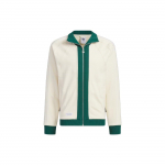 Adidas Originals X Notitle Collaboration FW23 Spliced ​​Contrast Zip-Up Stand Collar Jope Unisex jope valge IN1087 XXS