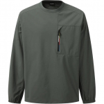 SALOMON Slate Series Kirjaga &Uuml;mar Kaelus Raglaan Kootud Pikkade Varrukatega Taskuga T-s&auml;rk Meeste Topid Oliivroheline C28136 XL