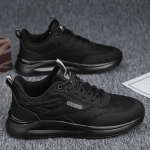 Moodsad Meeste kulumiskindlad Kingad Vabaaja mugavus Tossud Moodne mitmek&uuml;lgne t&ouml;&ouml;king Trendikad veekindlad Meeste nahast kingad Zapatos Homme 44 black