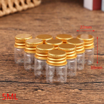 10 tk 5/7/10/14/18/20 ml klaaspudel Pisike klaaspurgiga suletud pudeli soovipudel 22*30mm,5ml