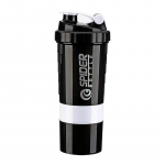 3 kihiline shaker valgupudel pulbri kokteilitass veepudel Plastikust segamistass kehaehituse treeningpudel 500ml valge