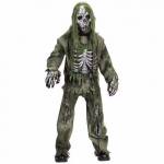 Creations Zombikost&uuml;&uuml;m lastele ja t&auml;iskasvanutele Hirmutav Skelett Elav Surnud Zombikost&uuml;&uuml;m Koletiste Kost&uuml;&uuml;m Halloweeniks Spooktacular Kid 140cm