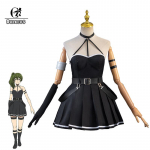 Anime Sousou No Frieren Ubel Cosplay Kost&uuml;&uuml;m Frieren Beyond Journey's End Naiste Must Kleit Halloweeni &Uuml;likond M