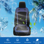 Jahutav autoistmekate, 12V 24V esiosa jahutusega istmekate intelligentsete ventilaatoritega, suvine hingav ventileeritav iste must