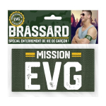 Brassard humoristique Mission EVG vert kaki