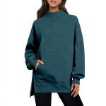 Ladies' fashionable casual long sleeved loose hoodie XL tumesinine