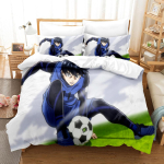 Anime Bluelock Jalgpall Juunior Jaapani Joonisfilm Voodipesukomplekt Tekikott Padjap&uuml;&uuml;riga Magamistoa Kaunistus Voodikomplekt Queen Suurus AU Single(140x210cm)