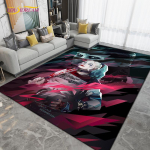 Harley-Quinn Multikakujuline Suur Vaip, Klounit&uuml;druku Vaip elutuppa, Magamistuppa, K&ouml;&ouml;ki, Vannituppa, Libisemiskindel P&otilde;randamatt 40x60cm