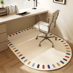 Libisemiskindel kontoritooli matt puitp&otilde;randale Boheemlaslik Beež Lauatooli matt Kaarjas Rulltoolide Matid Kontori Kodu Dekooriks 80x120cm 31x47inch beige