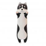 Huskylik pl&uuml;&uuml;snukk Pehme t&auml;idisloom 110/130 cm pikk Kohev koerakujuline padi Dekoratiivne looma kuju padi v&ouml;&ouml;- ja seljatoeks 110cm