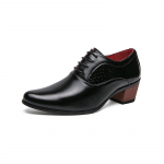 Moodsad Meeste Kingad Disainer Terava Otsaga K&otilde;rge Kontsaga Nahast Kingad Briti Business Casual Nahast Kingad Meestele Pulma Kingad Oxfords 38