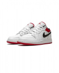 Air Jordan 1 Low Valge Gym Red 553560-118 EU 38 valge