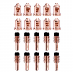 10tk 220941 d&uuml;&uuml;s & 10tk 220842 plasmaelektrood Hypertherm Powermax 45Xp/65/85/105 p&otilde;leti tarvikutele