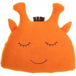 Coussin - LLOPIS - 35 x 34 cm - Orange - Synth&eacute;tique - Non d&eacute;houssable oranž