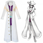 One Piece Nico Robini Cosplay Kost&uuml;&uuml;m, Anime Tegelase Peo Aktiivsuse Riietus XS lilla/valge