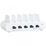 Station de chargement - COMPULOCKS - DC/POS - 5 ports - USB et USB-C - Couleur blanche valge