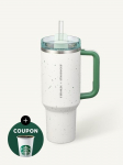 STARBUCKS SS Stanley Roheline Kivit&uuml;kk Quencher Joogitops 1183ml SS Stanley Green Pebble Quencher Tumbler 1183ml