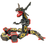 Kawada Nanoblock Black Rayquaza Extreme DX 7x42x21cm Vanus 12+ Siseruumide Hobi Pok&eacute;mon NBPM_104 NBPM_104
