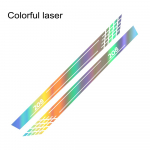 2PCS Car Door Side Skirt Stripes Stickers For Peugeot 208 gt Tuning Auto Accessories Line Graphics Vinyl PVC Decals Colorful Laser