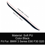 BMW 3. seeria E90 F30 G20 320i 325i 330i 2005-2022 jaoks autospoileri tagaluugi tiivad pehme PU materjal must 120cm must