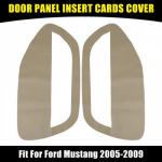 Pair Microfiber Leather Door Panel ert Cards Cover for Ford for Mustang