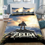 3D Multifilmi Zeldas Seeria Voodipesukomplekt Tekikott Voodikomplekt Tekikate Padjap&uuml;&uuml;r Tekk Kuningas Kuninganna Suurus Poistele T&auml;iskasvanute Voodipesukomplekt EU single(135x200cm)