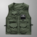 Kevade ja s&uuml;gise uus mitme taskuga vest meeste t&ouml;&ouml;riided kiiresti kuivav vest 5XL