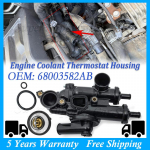 Mootori jahutusvedeliku termostaadi korpus Dodge Avenger 2008-2014 Chrysler 200 2011-2014 Sebring 2008-2010 Journey 09-17 jaoks 68003582AB