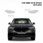 BMW X5 G05 M SPORT jaoks - 2 tk Auto esitulede kaitsekile L&auml;bipaistev Suitsutatud Must TPU Kleebis Transparent