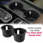 1PCS Black Car Interior Non-Slip Center Console Cup Holder ert TPE Drink Box Organizer for Honda Pilot 2024 2025 hybrid