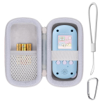 Takara Tomy FUNSHOT Cinnamoroll Digitaalne m&auml;nguasjakaamera hoiukarp k&auml;epidemega co2CREA (Ainult juhtum) Rihm, Sinine/Valge -