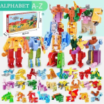 26 t&auml;hte A-Z T&auml;hestik Loom Dinosaurus S&otilde;dalane Deformatsioon Tegevuskujud Transformatsioon Roboti M&auml;nguasjad Lastele Kingitus Brinquedos