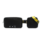 Off-White Logo Topeltnailonist Kehakott Must/Valge Meeste Kotid OMNQ009S21FAB0011001 Basic Set (Bag+Dust Bag)