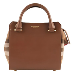 Burberry T&auml;hetr&uuml;kiga Nahast T&otilde;mblukuga K&auml;ekott Naistele Pruun 80844851 Basic Set (Bag+Dust Bag)