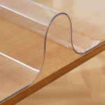 1 tk Pehme klaas PVC l&auml;bipaistev s&ouml;&ouml;gilaua p&uuml;siv veekindel, &otilde;likindel ja kuumakindel laua plastikust t&ouml;&ouml;laua libisemisvastane matt 50x50cm puhas