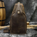 Meeste Ehtne Nahast Retro Rinnakott, Crazy Horse Nahast Vabaaja Crossbody Kott, Pealmine Kiht Lehma Nahast Multifunktsionaalne &Otilde;lakott