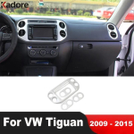 For Volkswagen vw Tiguan 2009-2015 Matte Car Center Navigation Panel Air Condition Vent Outlet Cover Trim Interior Accessories black