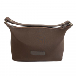 COACH Mini Handbag Vanity Jersey Pouch Brown Jersey Women Used