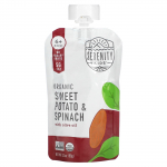 Serenity Kids, Orgaaniline maguskartul ja spinat oliivi&otilde;liga, 6+ kuud, 3,5 untsi (99 g)