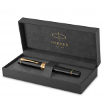 PARKER Duofold Classic Must GT T&auml;itesulepea Keskmine 18K Kuld Kingitus Ametlik Toote Number 1931382 Pliiats, Tihvt, Tihvt, Karbis, Imporditud,