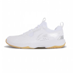 Li Ning Ace Cushioning Slip Resistant Abrasion Resistant Breathable Mid top Badminton Shoes Unisex White AYTT001-5 43