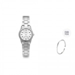 CASIO Naiste DRESS H&otilde;bedane Kell LTP-V001D-7BUDF- Silver Strap